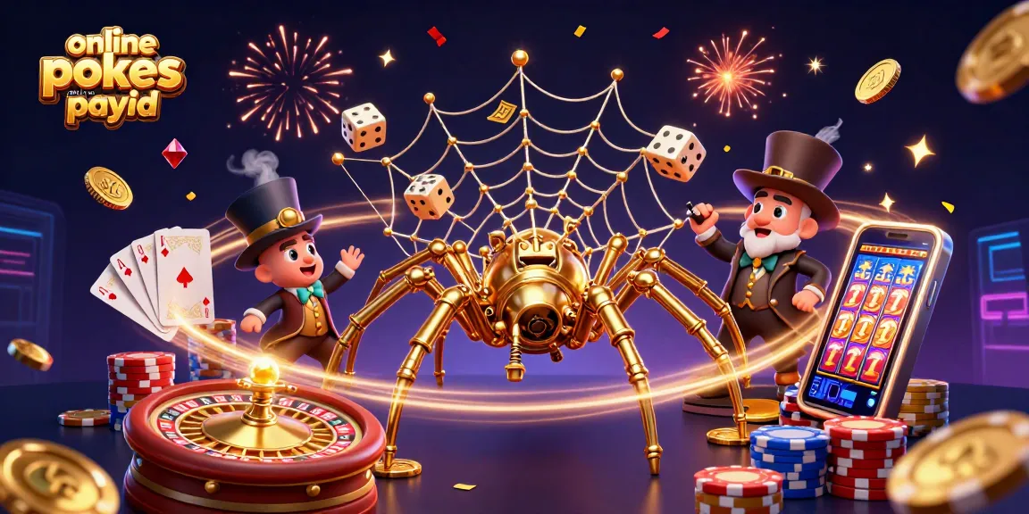 Spin online pokies Australia PayID in a vibrant 3D casino world filled with coins and excitement.