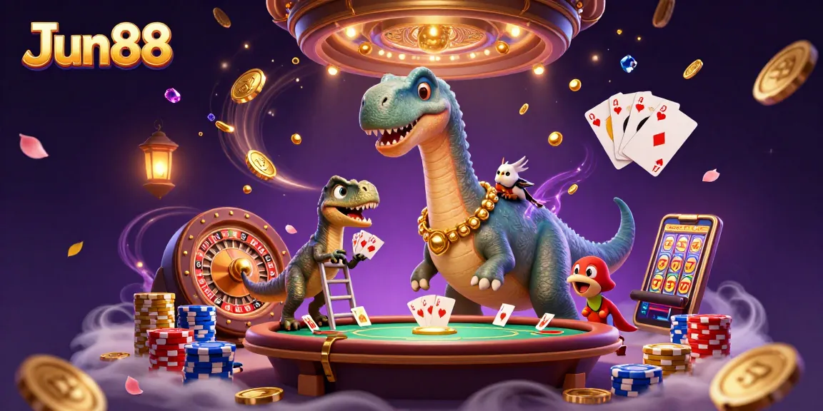 Join the exciting action at Jun88 with vibrant casino games and characters coming to life!