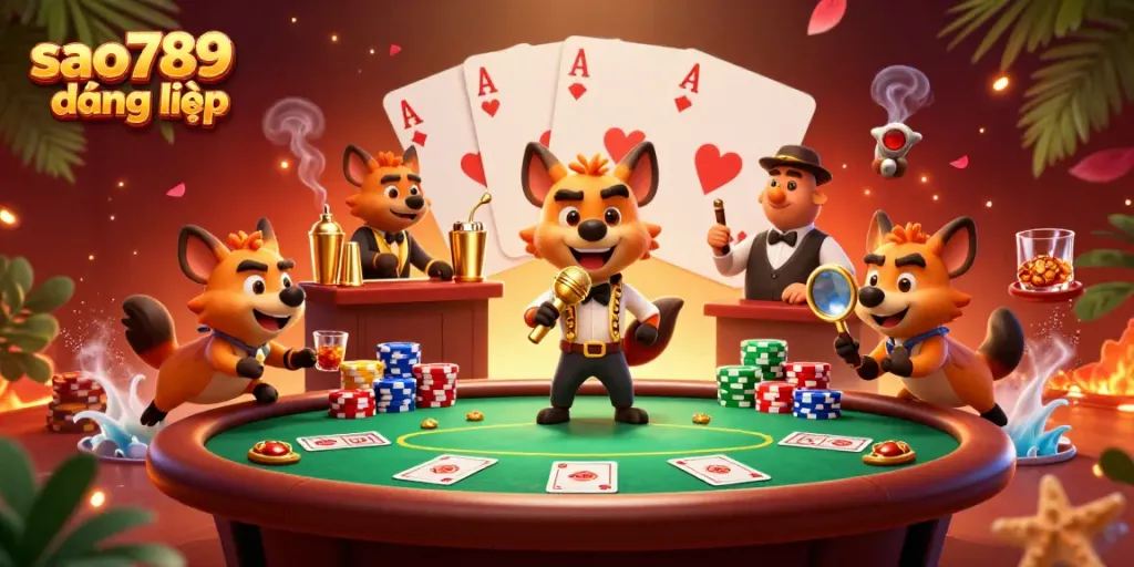 Experience laughter and excitement at sao789 đăng nhập comedy casino with hyenas performing various roles.