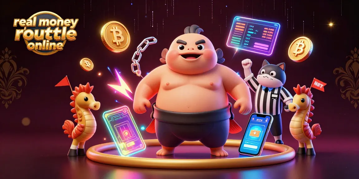 Experience real money roulette online with colorful characters and crypto elements in a vibrant underwater scene.