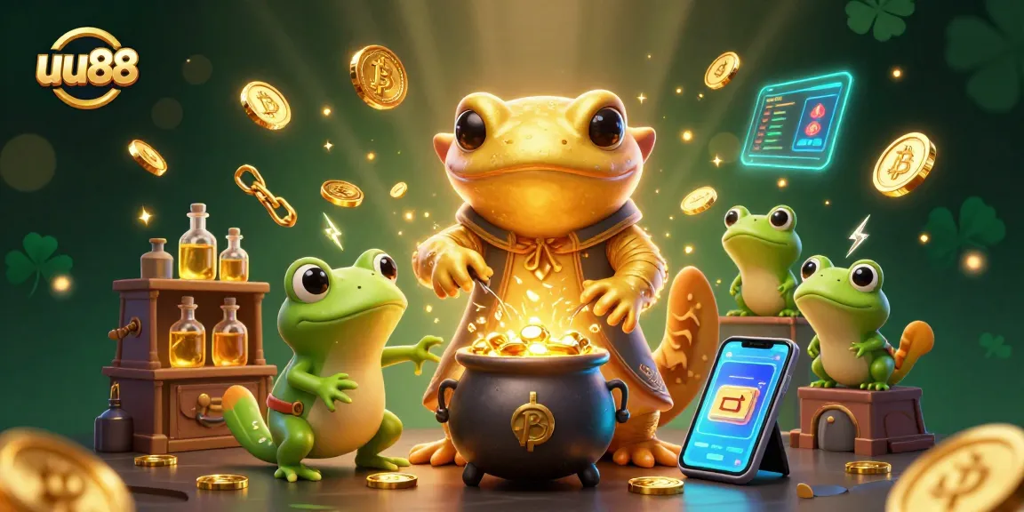 Experience the magic of uu88’s gaming world with an alchemist transforming metals into gold!